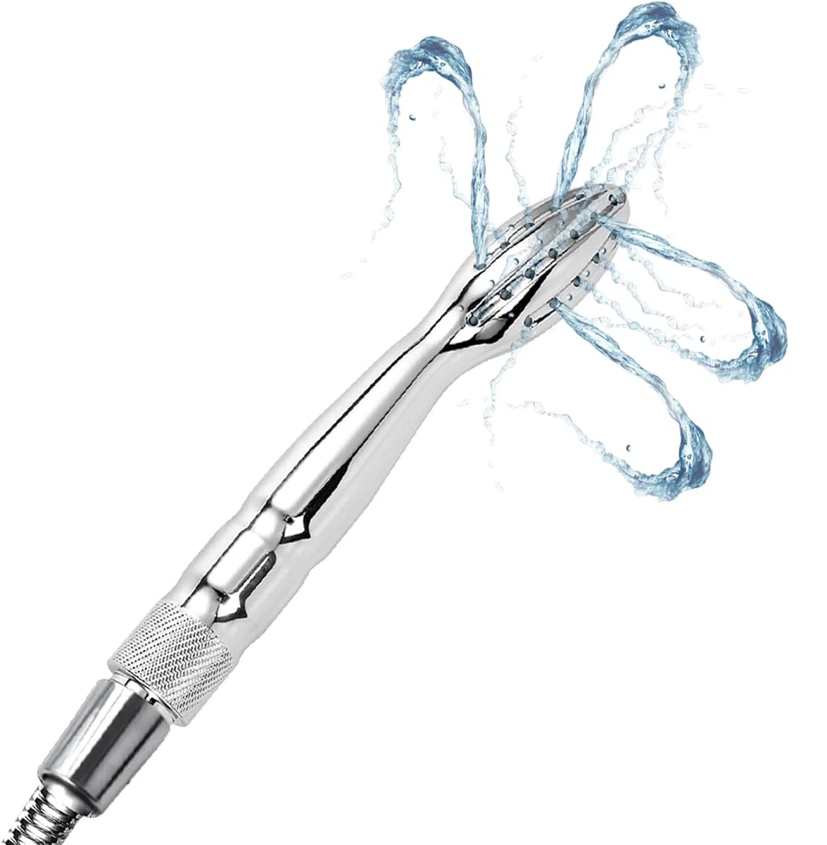BDSMJOY Doccia clistere in Acciaio inossidabile, clistere per doccia per doccino anale, Plug Anale Sex toys Butt Plug Sexytoysys Donne Uomo (B)