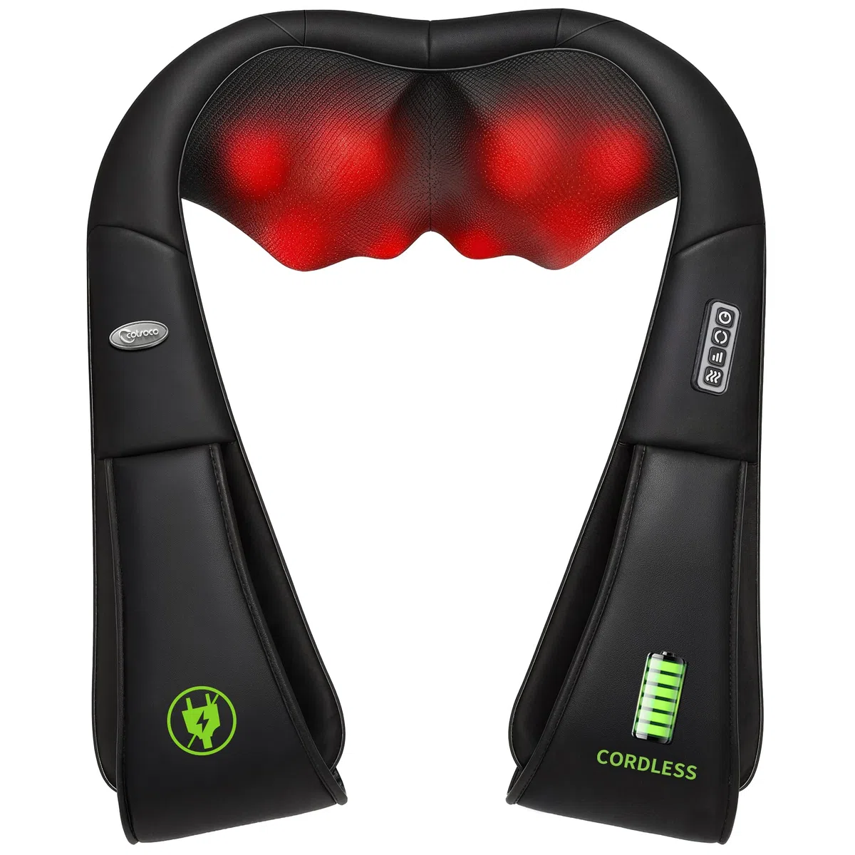 Cotsoco Massaggiatore Cervicale, Massaggiatore Cervicale Collo Spalle e Schiena Senza fili Migliorato con Calore, 3 Velocità Regolabili e Direzione Regolabile, Ottimo Regalo per Donne/Uomini/Genitori
