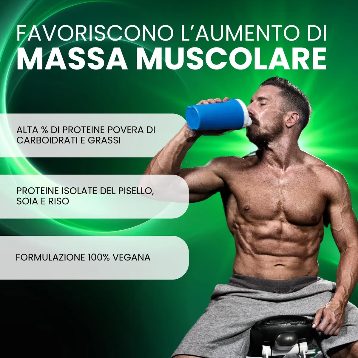 Hyper Vegan Protein 750g Cacao - Proteine in Polvere Senza Edulcoranti - Proteine in Polvere Isolate senza Glutine - Proteine in Polvere Vegane per Aumento Massa Muscolare, Favoriscono il Recupero