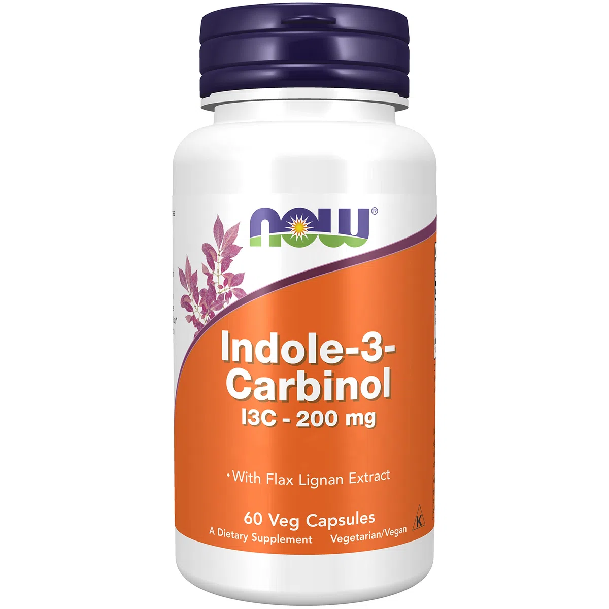 Now Foods Indole-3-Carbinol (I3C), 200mg, 60 capsule Vegane, Testato in Laboratorio, Senza Glutine, Senza Soia, Vegetariano, Non OGM