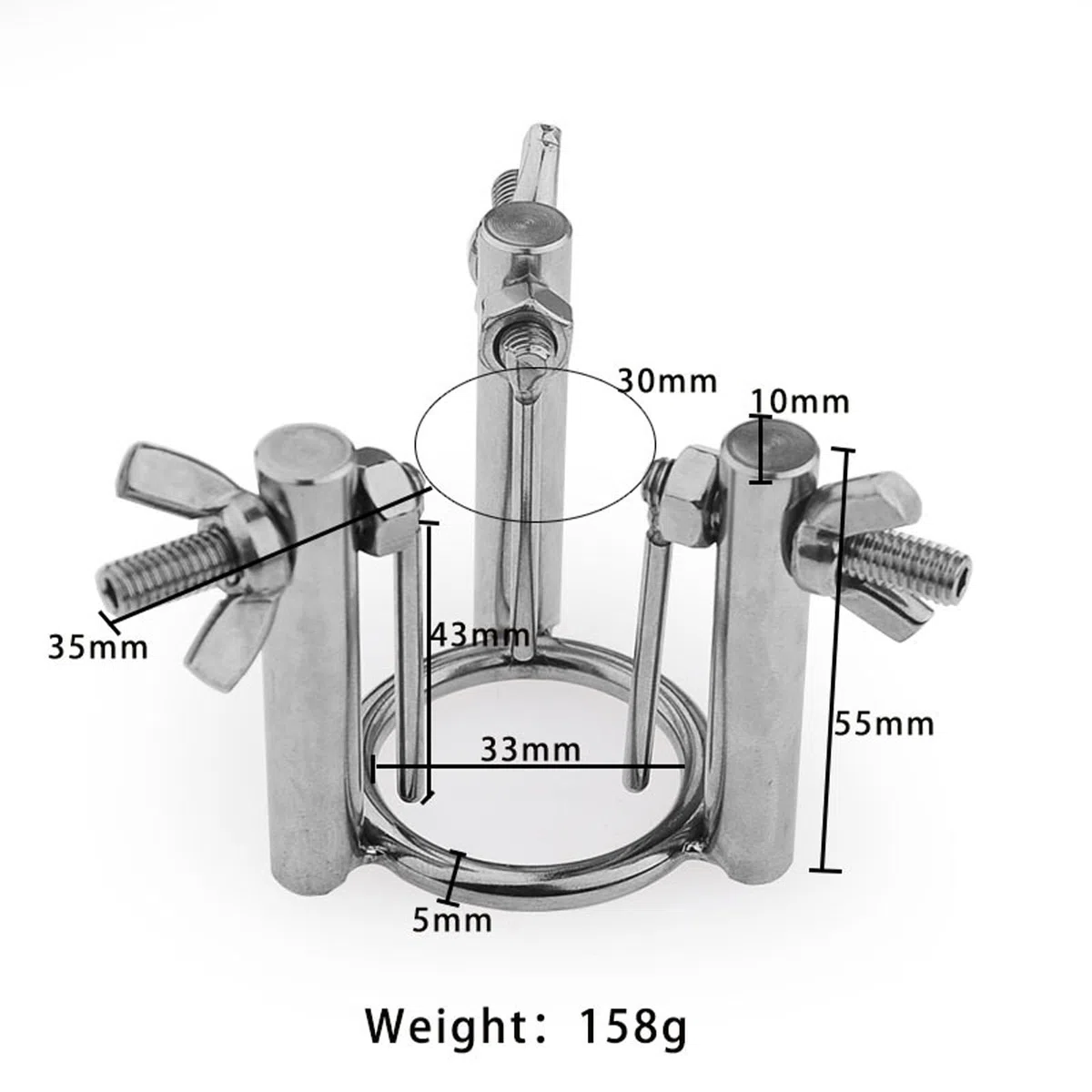 BDSMYEE Dilatatore Uretra in Acciaio Inox, Dilatatore uretrale regolabile in 3 Direzioni, Masturbatore Stimolatore del Glande Sextoys Uomo