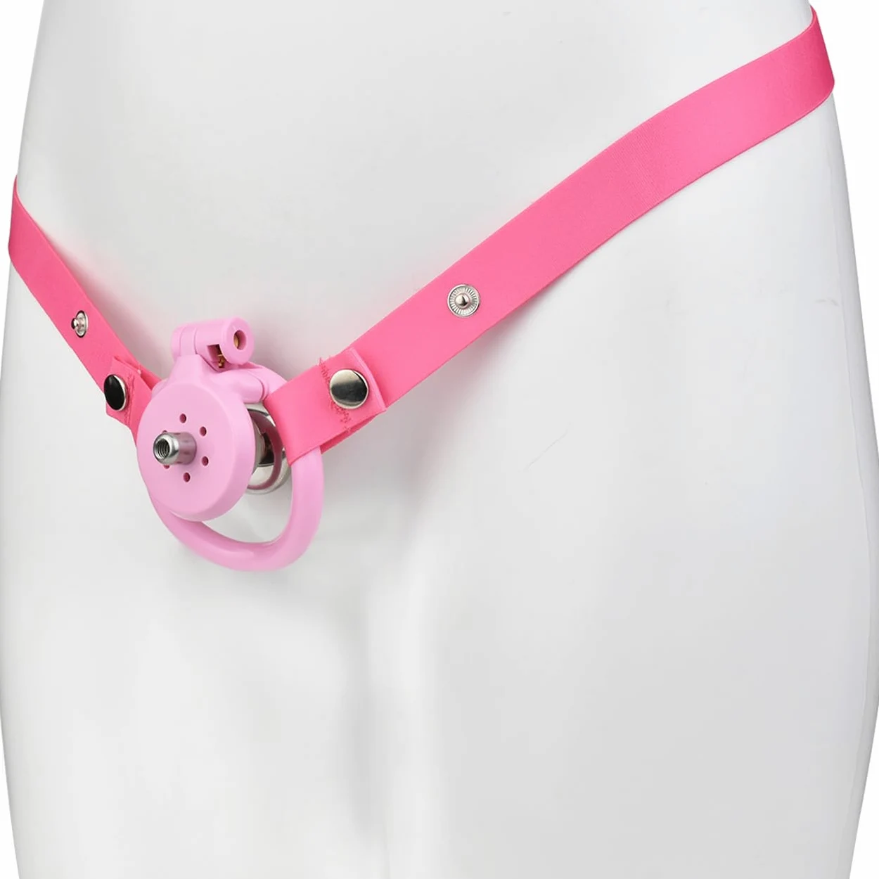Mini gabbia fitness da uomo in resina con cintura di sostegno - traspirante e confortevole - 4 colori A305 (Rosa, Cintura di assistenza)