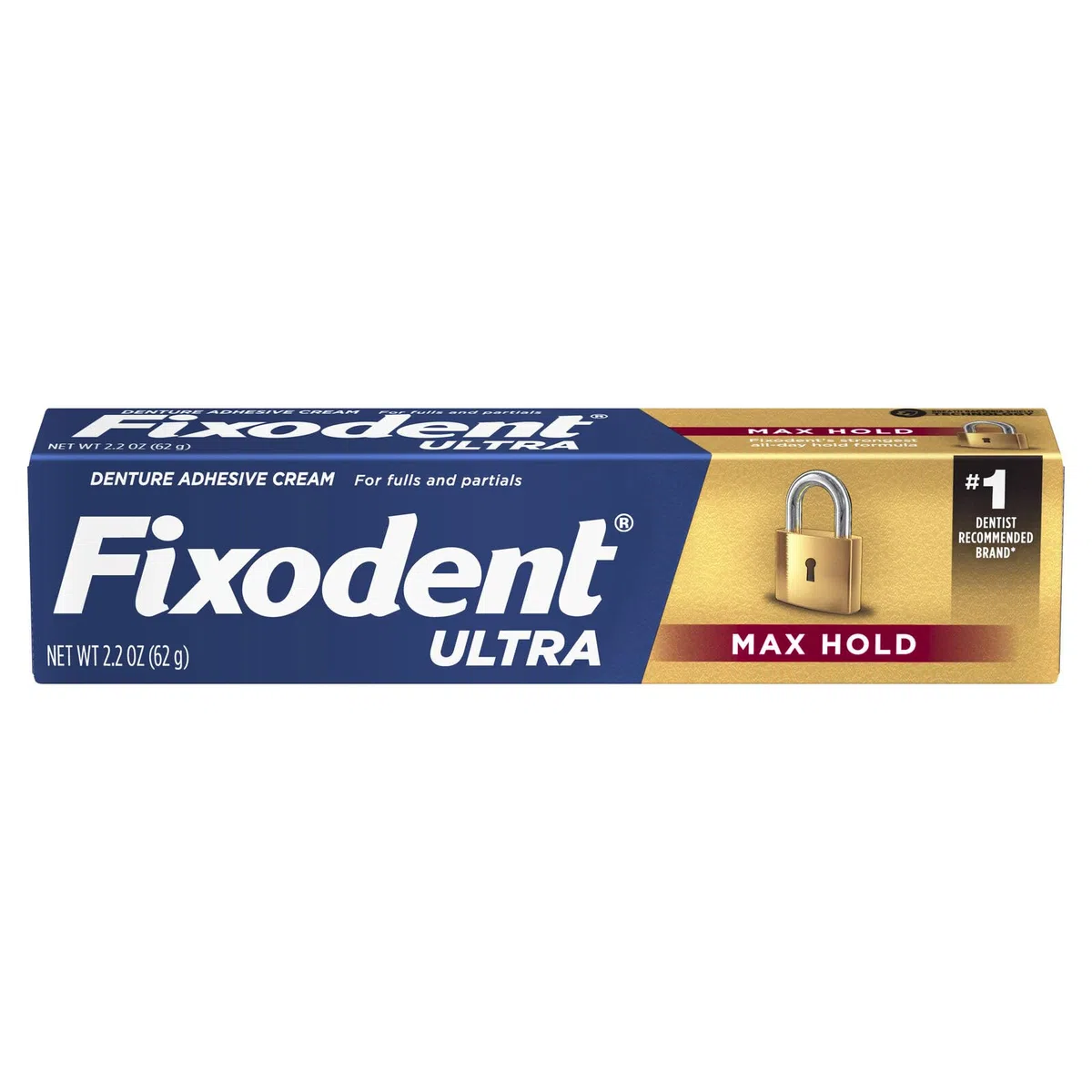 Fixodent Ultra Max Hold - Adesivo dentale, 62,4 g