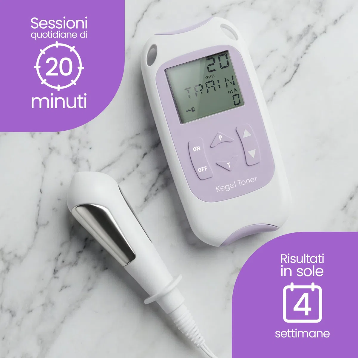 TensCare Kegel Toner - Stimolatore muscolare per la riabilitazione e il rafforzamento del pavimento pelvico, con teconologia EMS, previene l’incontinenza urinaria
