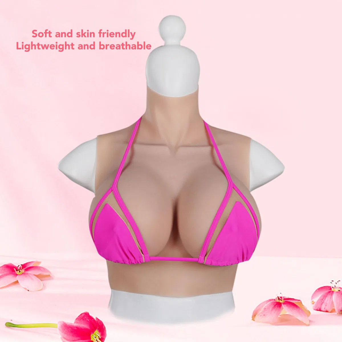 Forme del Seno in Silicone Feminique, Seni Finti in Silicone Realistici con Coppa C, Seno Protesico Ad Alto Elastomero per Mastectomia, Travestiti, Cosplay, Affermazione di