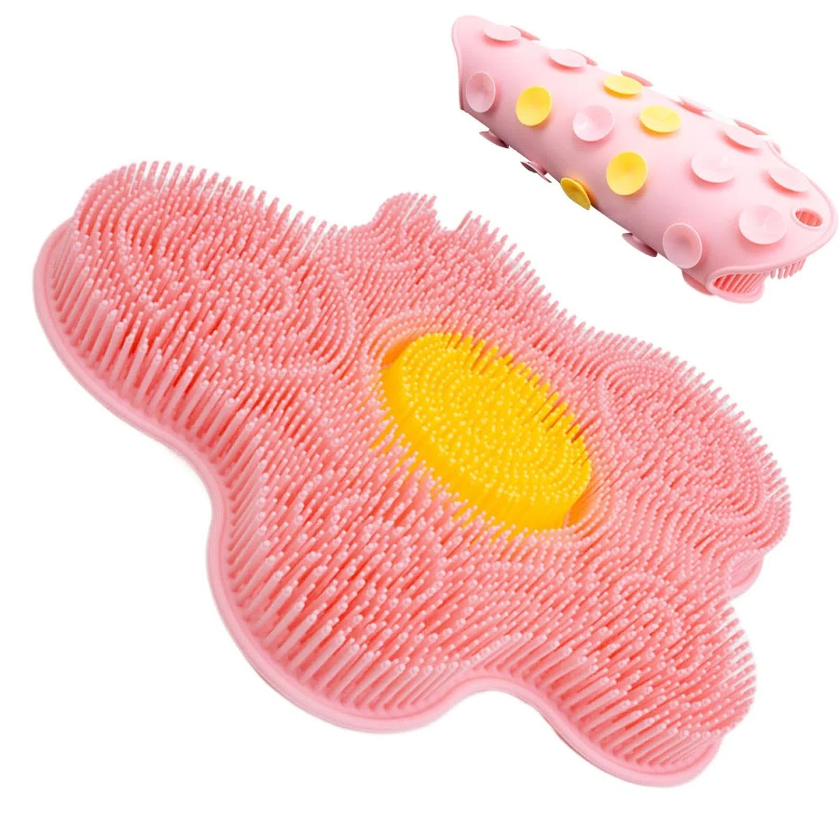 Scrubber Da Bagno In Silicone - Tappetino Per La Pulizia Dei Piedi Antiscivolo, Retro A | Strumento Per L'igiene Della Doccia Per Il Pavimento Del Bagno, La Parete, Le Donne, Il Relax Della Sp