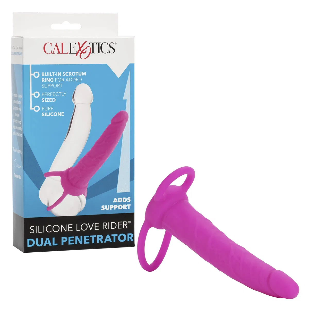 CalExotics Sex Toys Strap On DUAL PENETRATOR PINK Sexy Shop