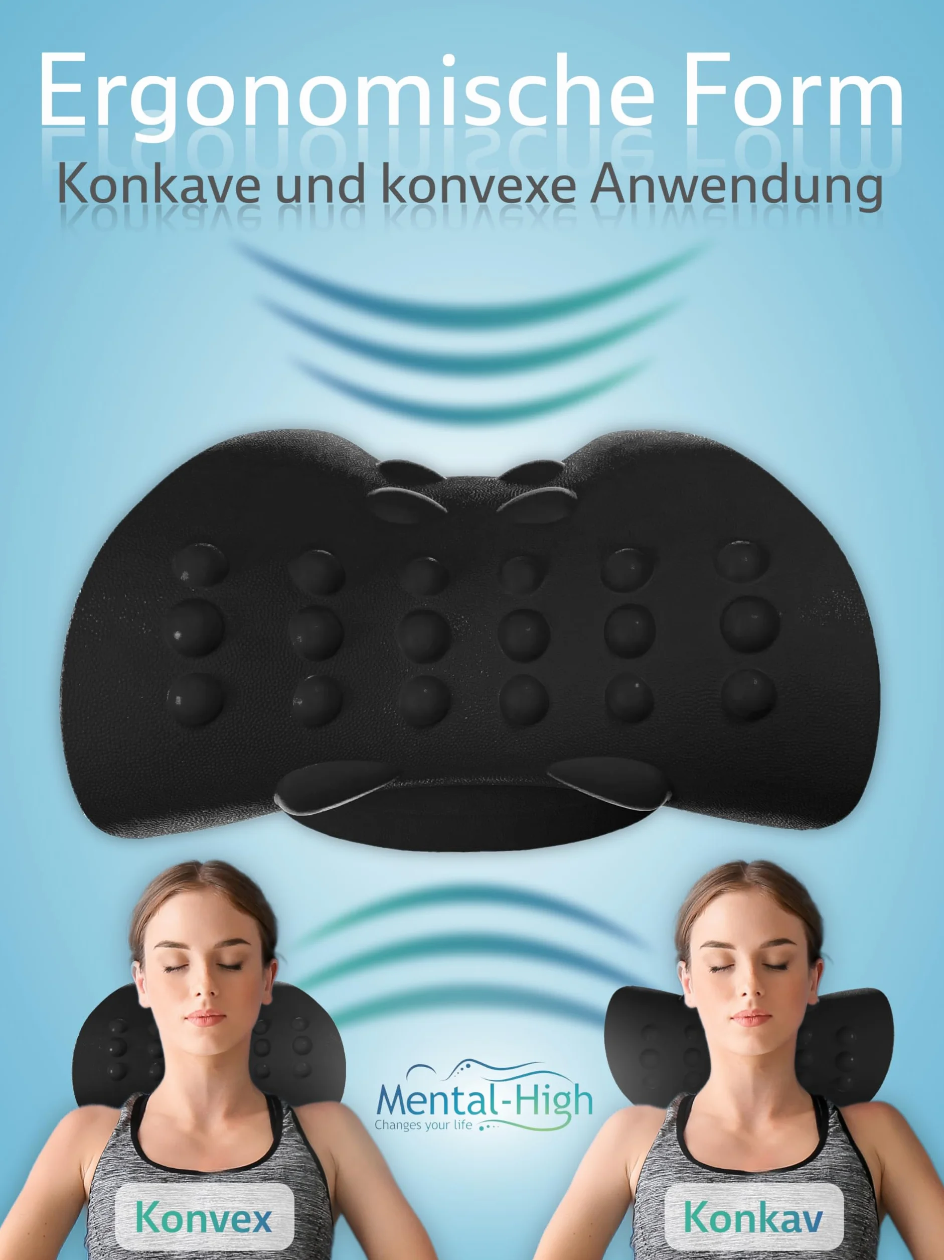 Estensore cervicale – Dispositivo ortopedico per l'allenamento cervicale per la correzione della postura e alleviamento del dolore – Supporto cervicale ergonomico per il rilassamento e