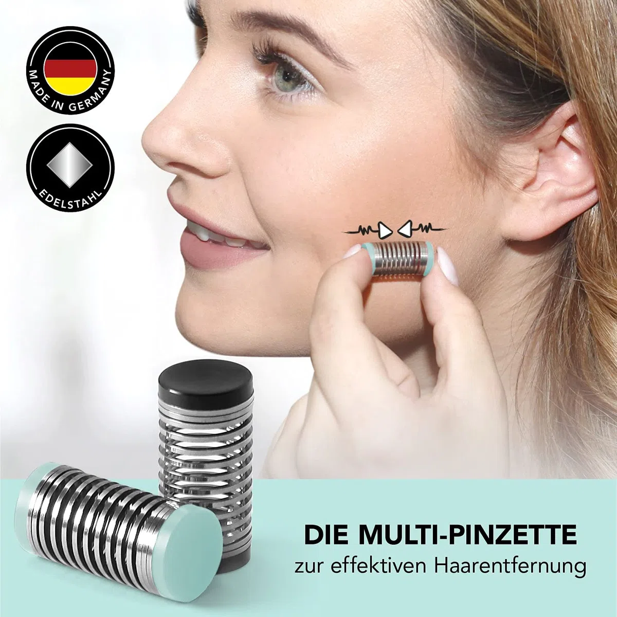 MAXXMEE 2 pezzi - Epilatore - Epilatore - Impermeabile - Non Impermeabile - Nero, Turchese - Scatola inclusa
