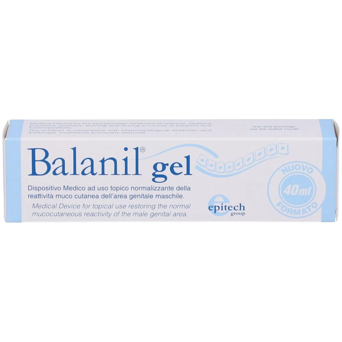 Epitech Group Balanil Gel Dispositivo Medico Area Genitale Maschile, 40ml