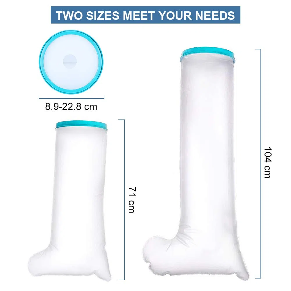 Yosoo Health Gear Protezione Gamba Doccia, Protezione Gesso Gamba per Doccia Protezione Impermeabile Gesso per Uso doccia, Protezione per Fasciatura Gesso, Copertura per Medicazione Riutilizzabile