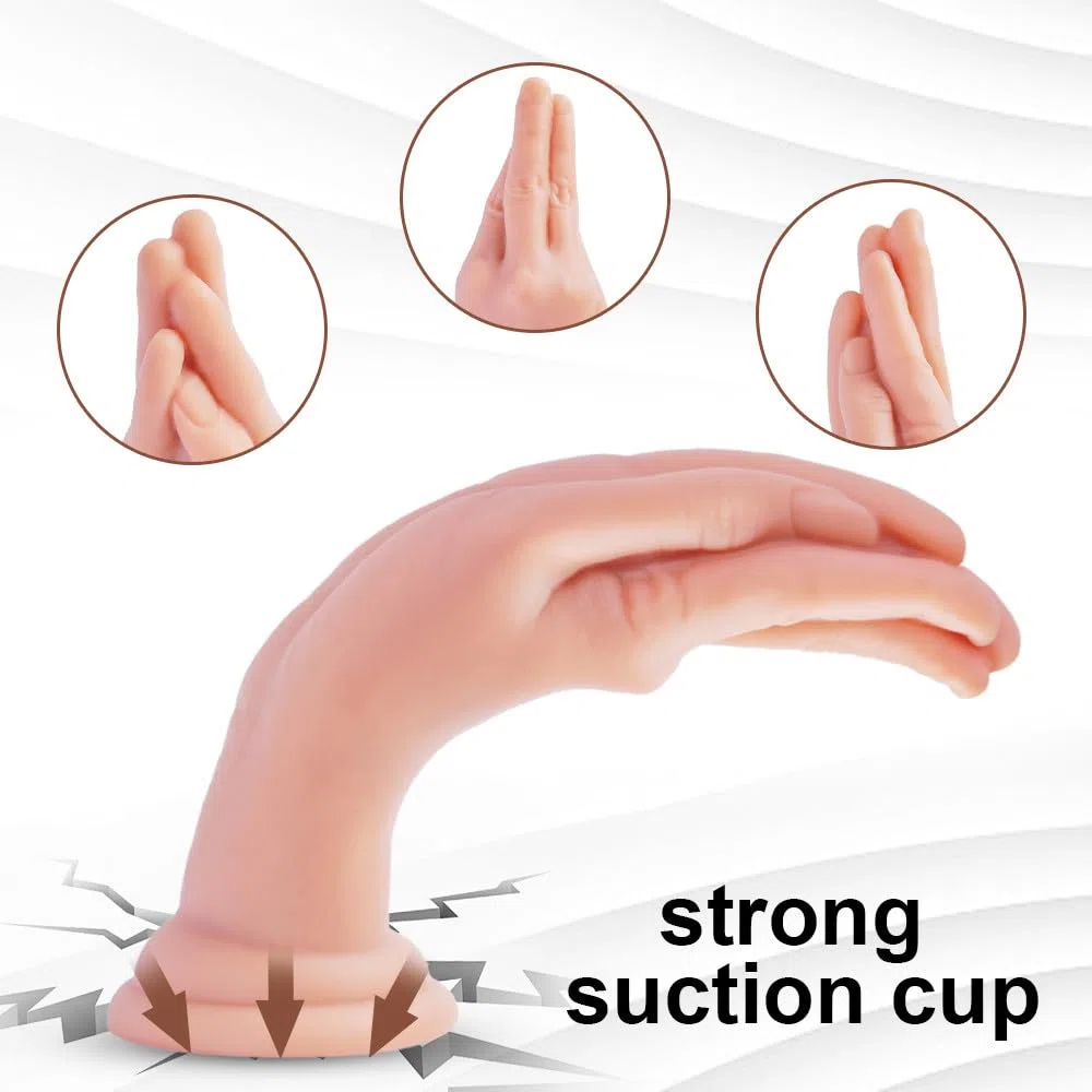 Realistico a Mano 24,5 cm Dildo Fisting in Silicone Liquido con Potente Ventosa Dildo Fist Grasso Mostro per Stimolazione Vaginale e Anale Giocattolo Sessuale per Piacere Femminile