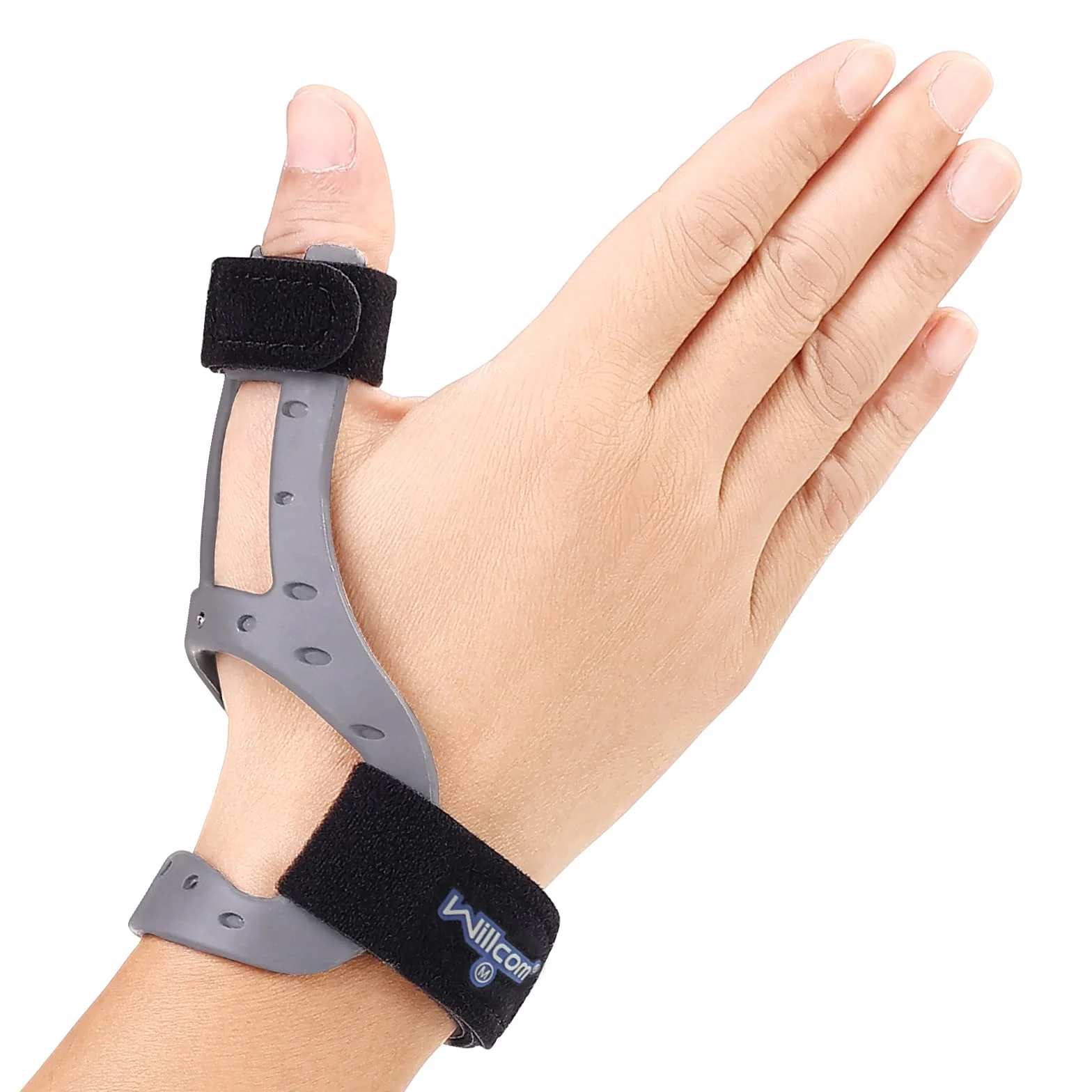 Tutore Universale per Pollice Sinistra/Destra, Banda per Pollice in Silicone Traspirante per Artrite, Tenosinovite, Distorsioni del Pollice - Supporto per Pollice (M, 16-18,5CM)