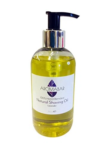 Olio Naturale Rasatura con Olio Essenziale Di Lavanda per pelli sensibili 250ml Erogatore A Pompa