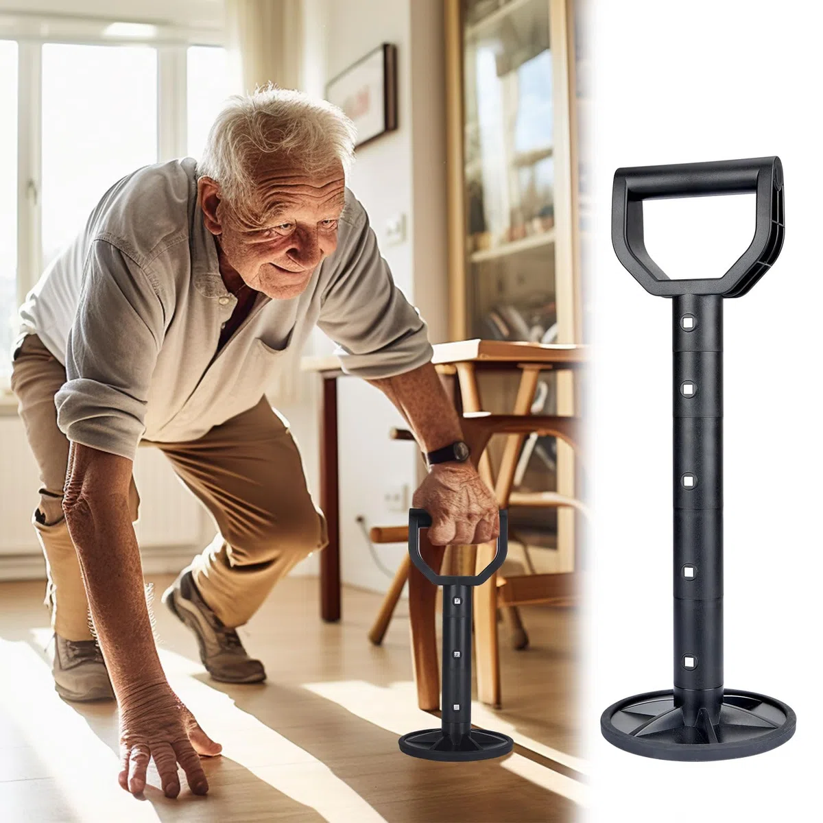 Stand UP Helper, Aiuto per alzarsi dai Pavimenti, Dispositivo di Assistenza per Stare in Piedi, Supporti e Supporti per Anziani, Accessori per disabili per Vivere da Soli