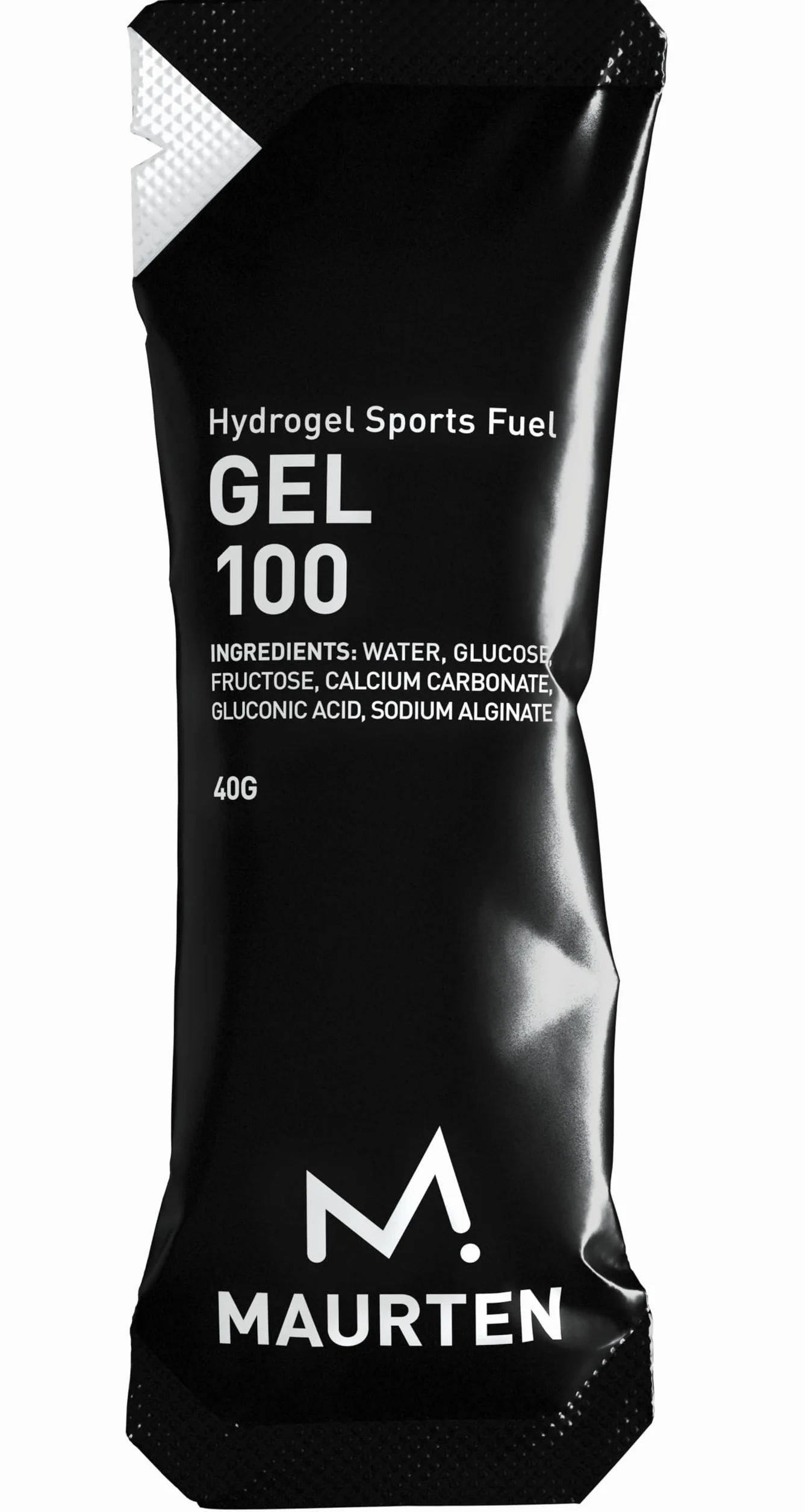 MAURTEN Gel 100 Energy Gel - Confezione da 12 da 40g - 25g di Carboidrati per Porzione - Tecnologia brevettata dell'idrogel amico dello stomaco per Ciclismo e Running - Senza Coloranti o Conservanti