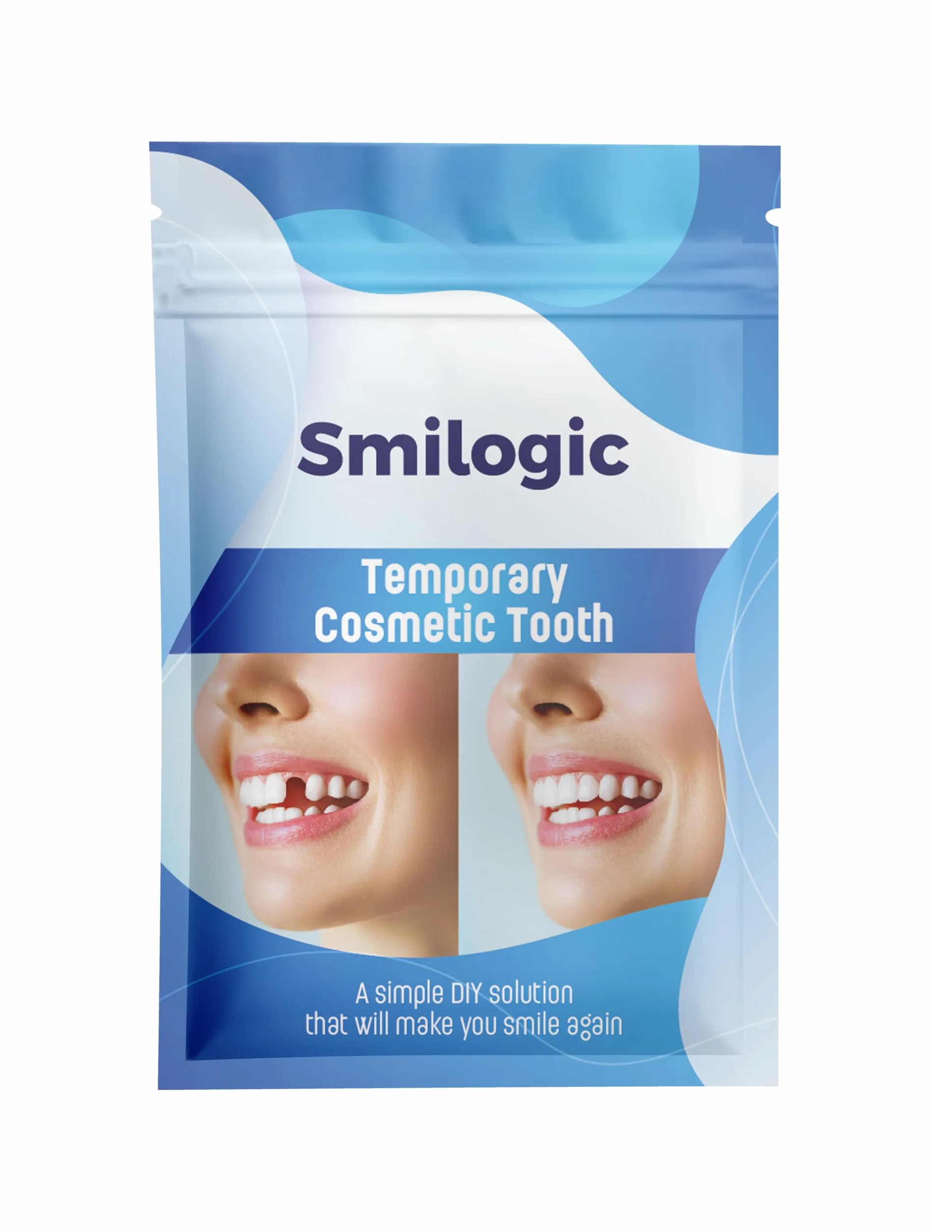 Dente Temporaneo – Kit Fai-Da-Te per Sostituire un Dente Mancante – Dente Artificiale Realistico – 20 Applicazioni Incluse