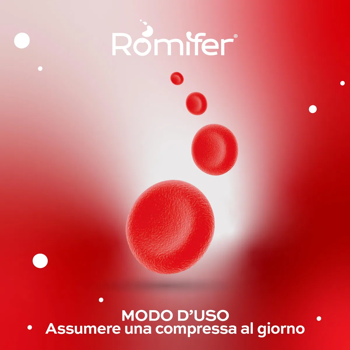 Romifer Ferro Forte Integratore Alimentare con Ferro da Lipofer Alto dosaggio, Lattoferrina, Vitamina C, Rame, Acido Folico e Vitamine B6, B2, B12, Gusto Arancia Made in Italy