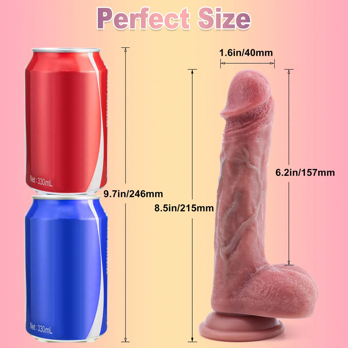 Dildo realistico in silicone per principianti con a forte ventosa per gioco a mani libere, dildo anale con asta curva e palline, toys sesso per lei, donne giocattoli del sesso per le donne