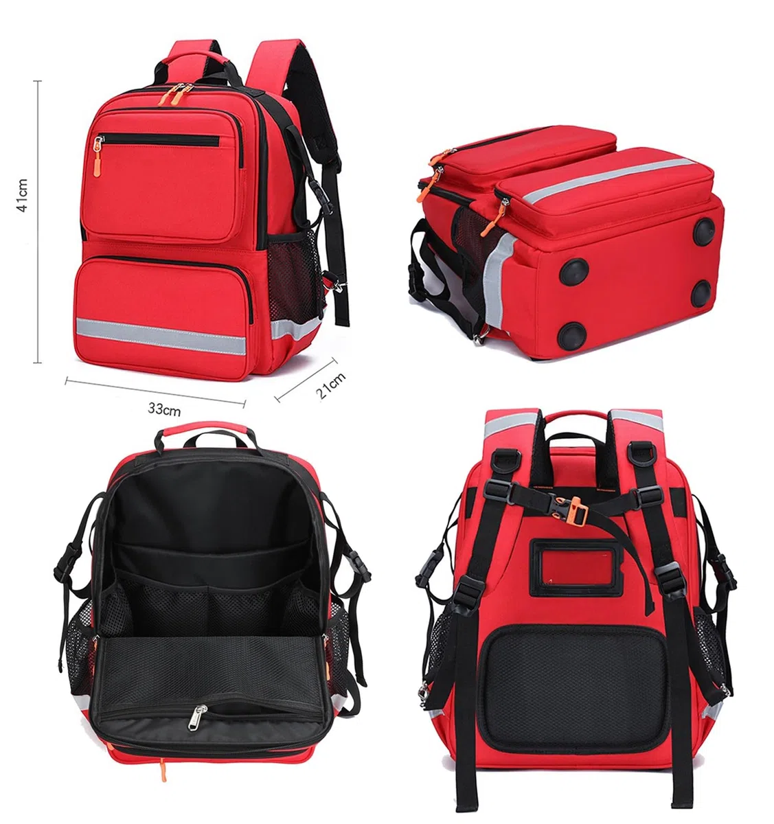 Borsa Di Primo Soccorso, Zaino Medico Vuoto, Traumi Con Riflettente, Zaino Infermiere Domiciliare, Zaino Emergenza Per Attività All'aperto, Viaggi, Campeggio