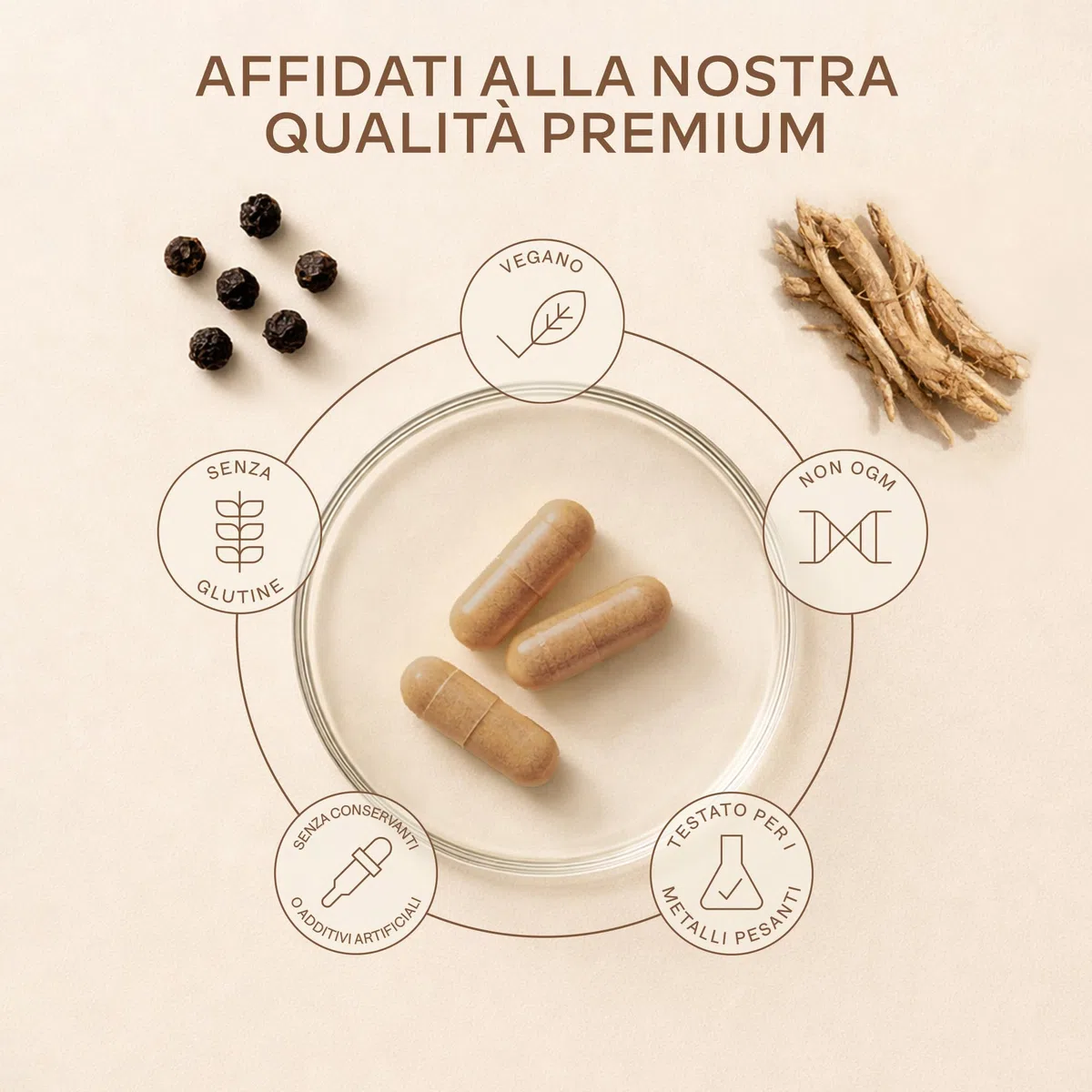 Ashwagandha KSM-66 10000mg Alto Dosaggio (Estratto di Ashwagandha Bio 10:1) Vitamina B6 B1 Zinco Magnesio Manganese, Vegan Ashwaganda Withania Somnifera Ginseng Indiano 5% Withanolidi - 120 Capsule