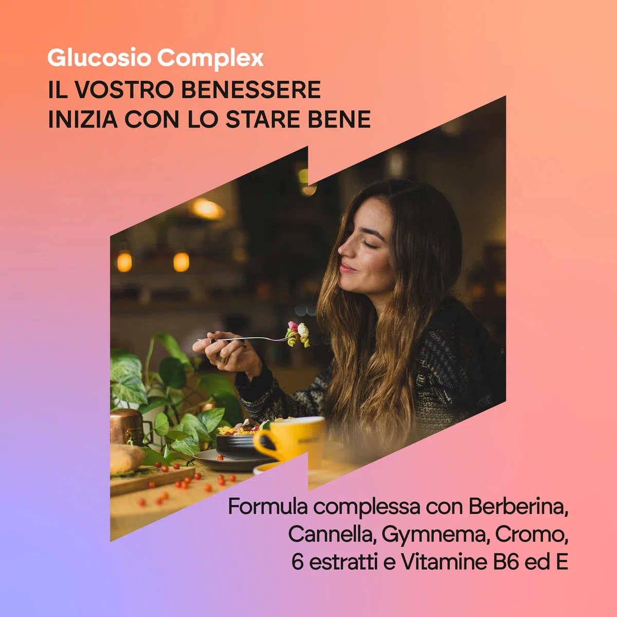 Glucosio Complex 2000mg - Controllo del Glucosio - Berberina Cromo Cannella Gymnema Pepe nero Melone amaro Vitamina B6 + E - Livelli normali di glucosio nel sangue - 90 capsule Nutralie