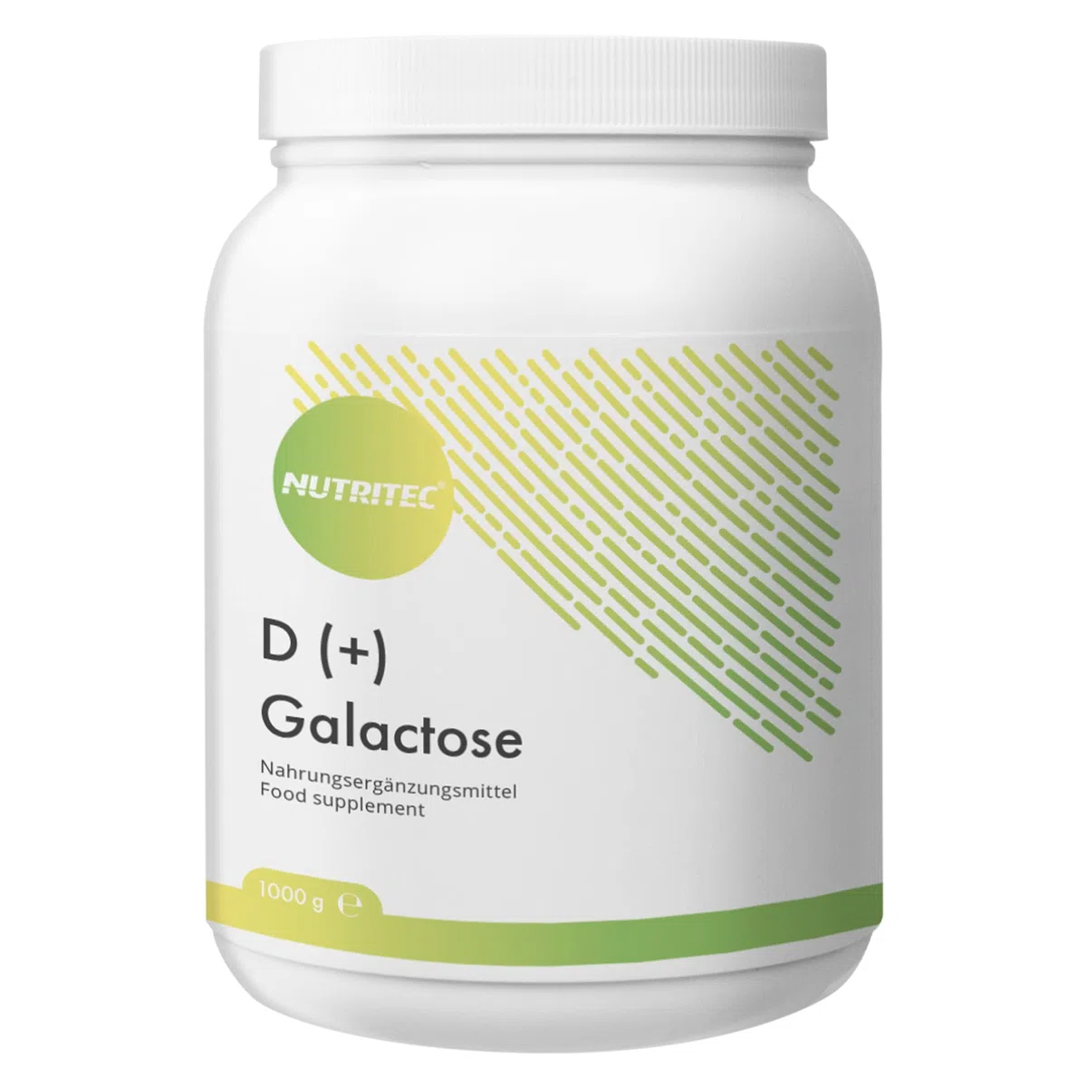 D+ Galattosio Polvere 1000 g - Qualità tedesca, elevata purezza > 99% senza additivi e ingegneria genetica, vegetariana, con misurino - zucchero mucoso, zucchero semplice | Nutritec
