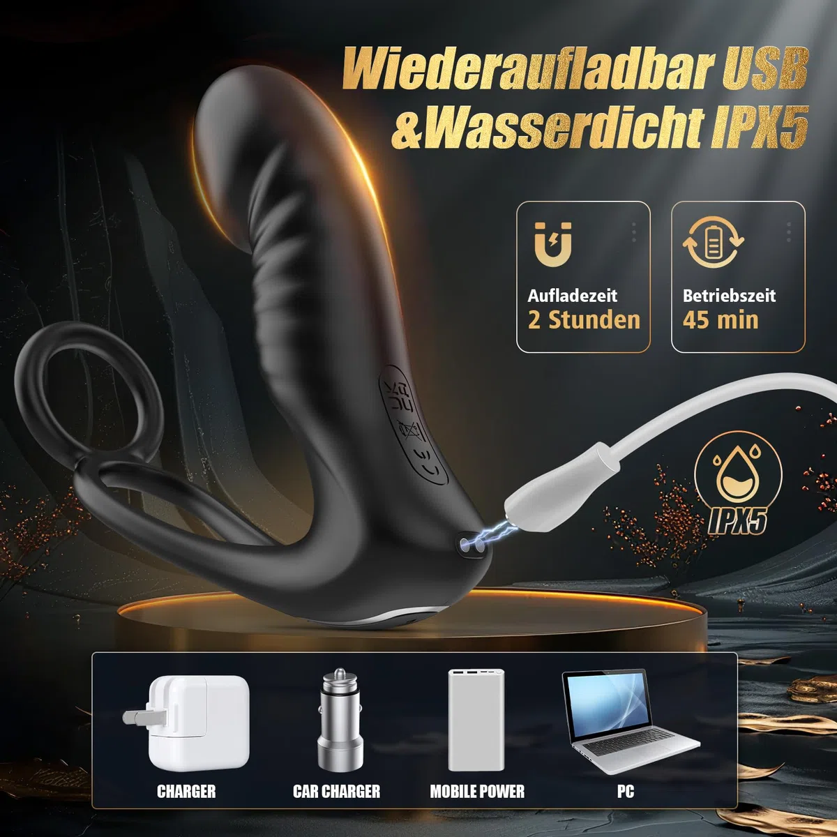 Cacuola Plug Analesex Vibratoreper Uomo,vibratore Anale per Uomo Prostata Telecomando Sexy Toys Uomo Stimolatore Prostatico Maschile con l'anello del Pene,Plug Sex con 7 Telescopico & 10 Vibrazioni
