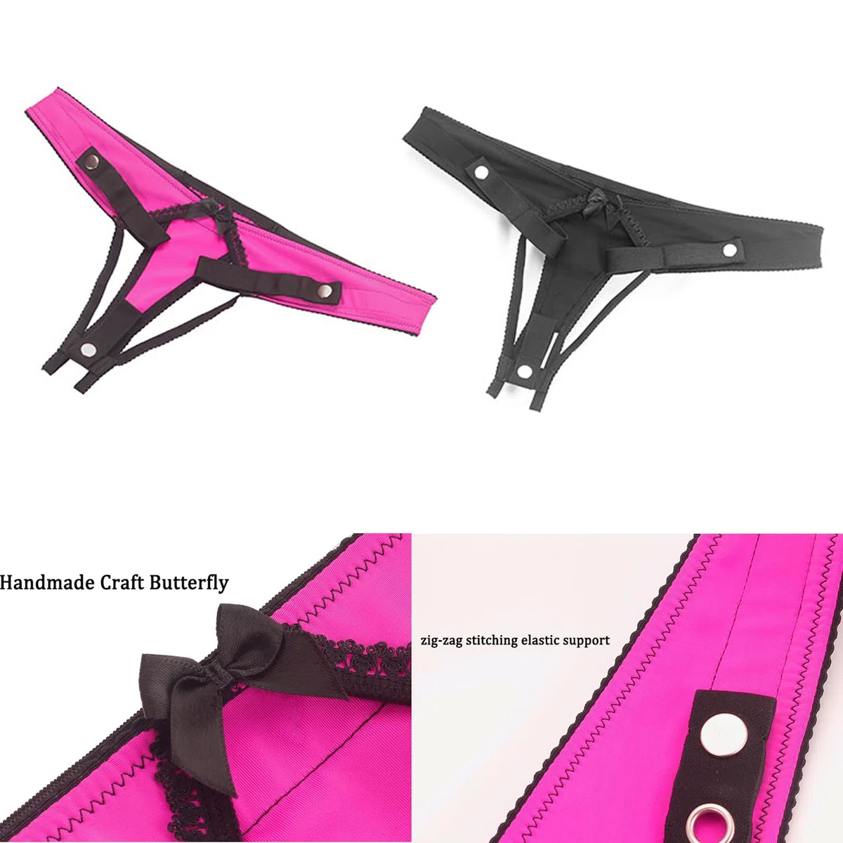 Cintura di castità per uomini, mutandine di castità sissy per l'uso con la gabbia del pene e l'anello del pene, cintura di castità SM giocattoli sessuali per gli uomini (Pink+Lock,M)