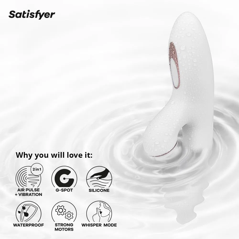 Satisfyer Pro+ G-Spot Rabbit | Succhia clitoride con 11 livelli di intensità | Massaggio punto G con 10 programmi di vibrazione | Vibratore ricaricabile | Giocattolo per il benessere sessuale IPX7