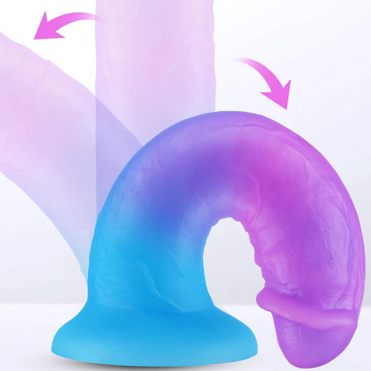 Dildo gigante realistico largo 7,4 cm, dildo in silicone spesso 33 cm, pene extra large graduato XXXL. Giocattolo sessuale per pene con ventosa anale spessa per punto G per uomini e donne esperti