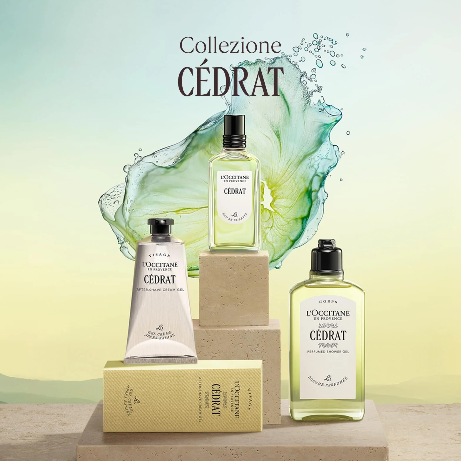 L'OCCITANE - Gel Crema Dopo Barba Cédrat - 75 ml - Idrata e riduce le irritazioni - Prodotto in Francia