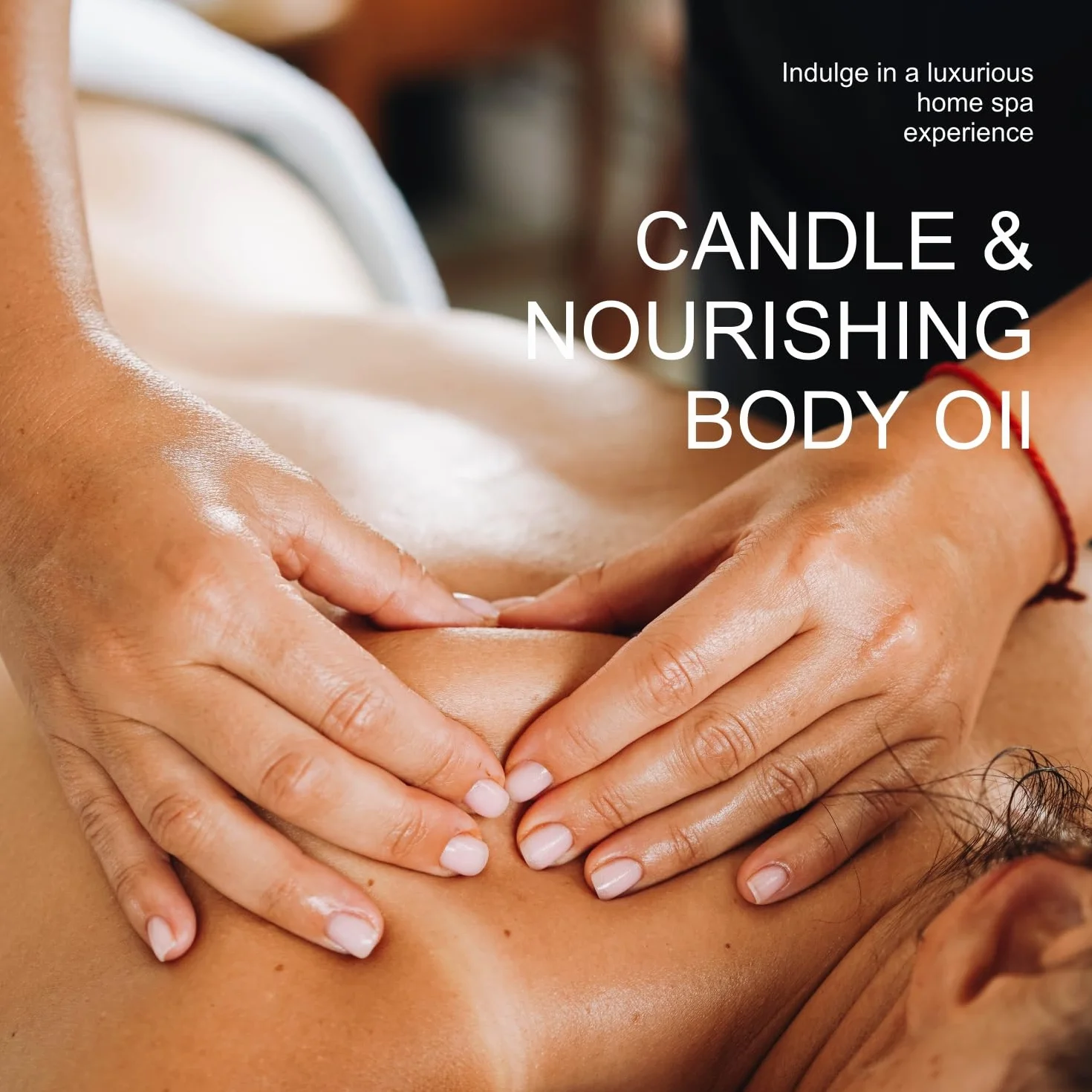 Candela da massaggio 200 g I Candela rilassante I Realizzata con olio di cocco + olio di soia I Candele da massaggio | Idratante e nutriente per la Spa domestica (Ambra Vaniglia)