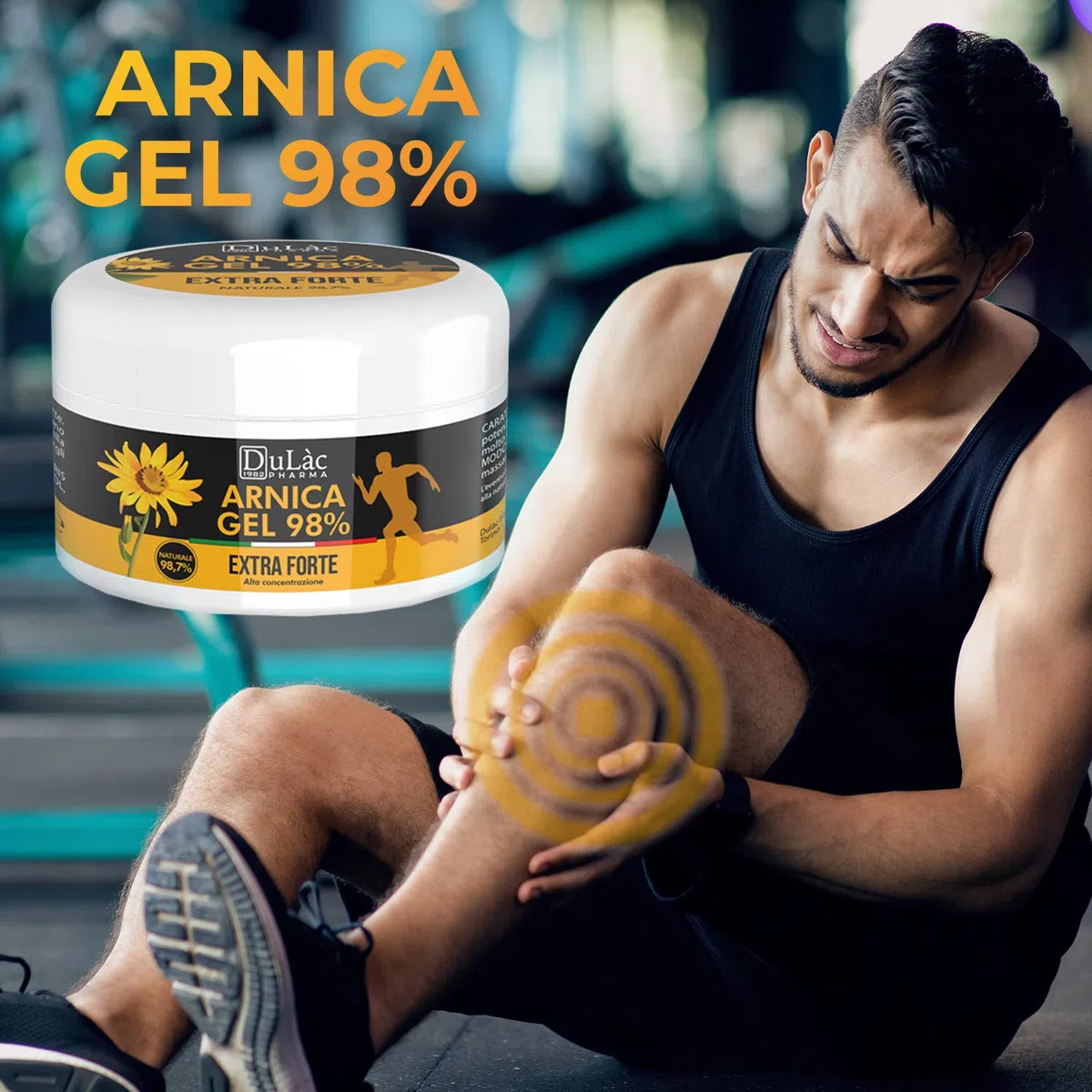 Dulàc Pharma - Arnica Per Cavalli Uso Umano Gel 300 ml, Arnica Forte 98% Non Unge, Formula Naturale, per Massaggi a Muscoli e Articolazioni, Dermatologicamente Testato, Made in Italy