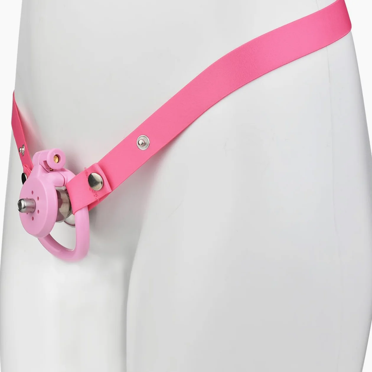 Mini gabbia fitness da uomo in resina con cintura di sostegno - traspirante e confortevole - 4 colori A305 (Rosa, Cintura di assistenza)