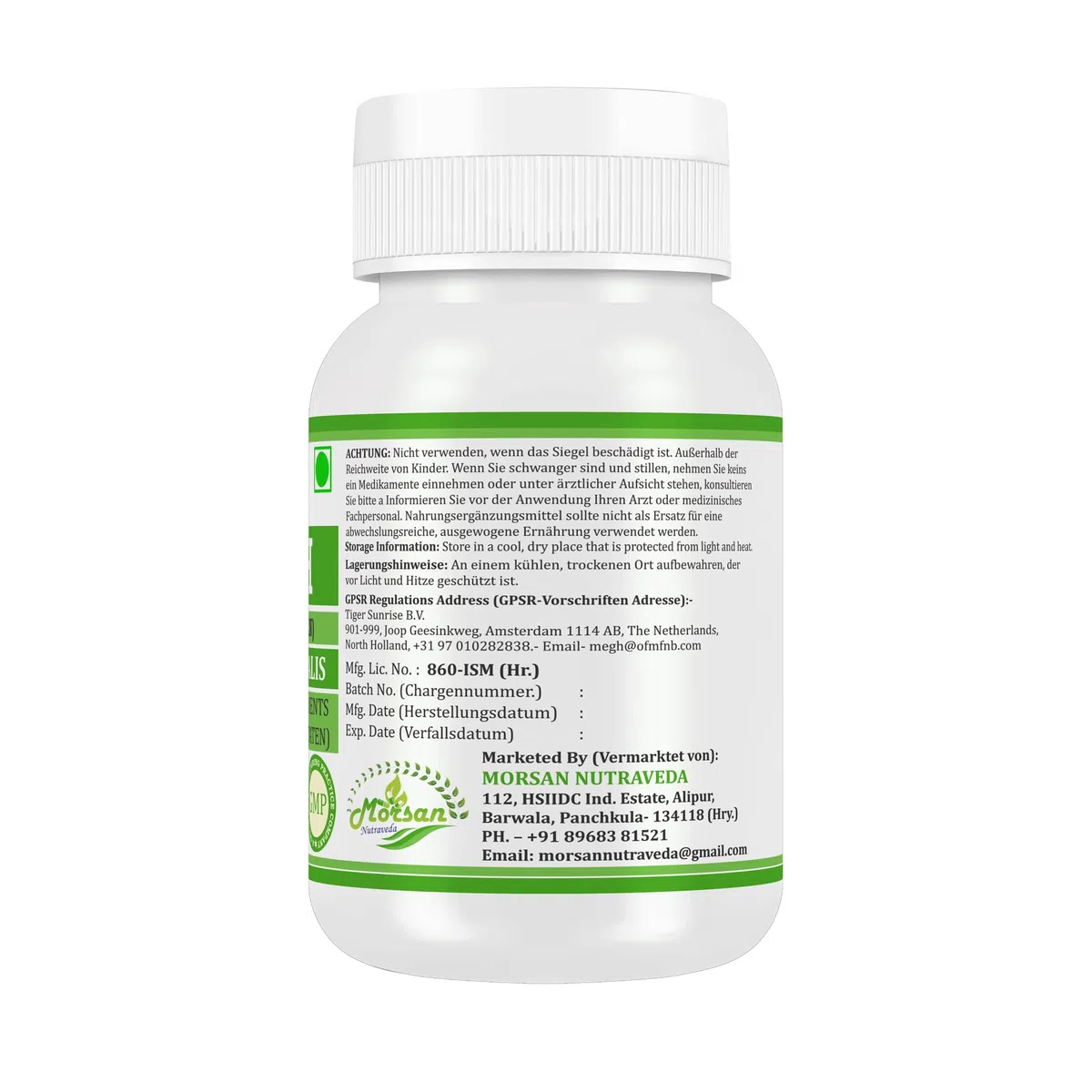 Capsule Tulsi 500 mg. 60 vegani. Unità | Capsule di estratto di basil (Ocimum sanctum) per uomini e donne | Integratore a base di erbe ayurvediche/rimedio | 10:1 amido (2 bottiglia da 60 capsule)
