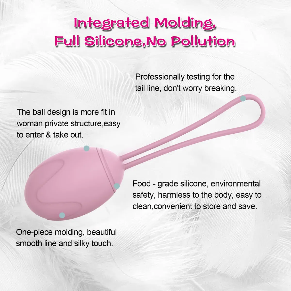 Kegel Balls Kit Exercise Weights,Kegel Balls da 3 per il controllo della vescica e dei muscoli del pavimento pelvico - Raccomandate dal medico (rosa)