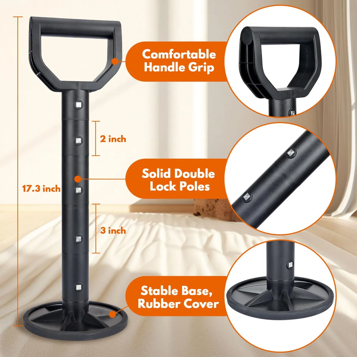 Stand UP Helper, Aiuto per alzarsi dai Pavimenti, Dispositivo di Assistenza per Stare in Piedi, Supporti e Supporti per Anziani, Accessori per disabili per Vivere da Soli
