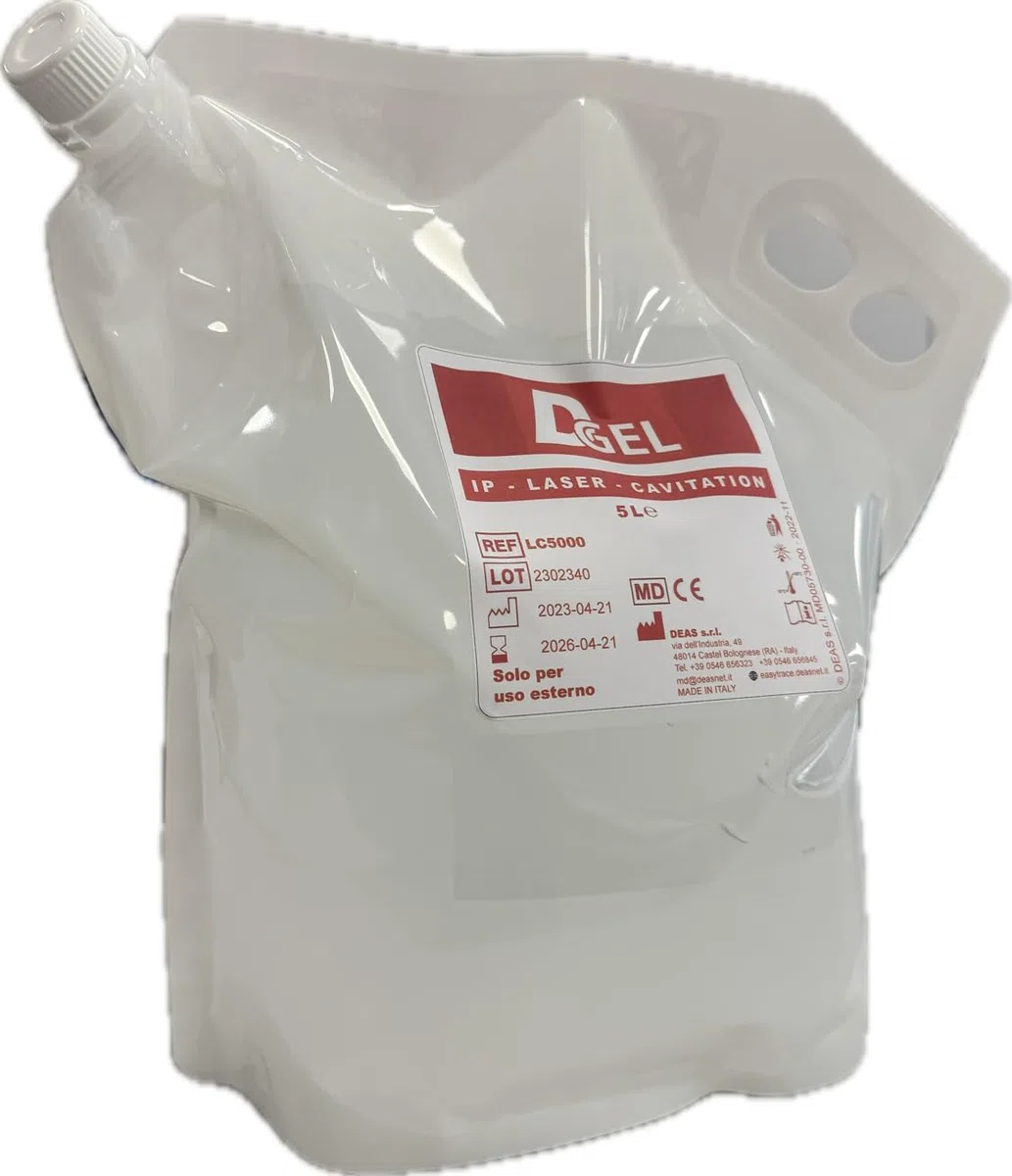 GEL PER DEPILAZIONE LASER E LUCE PULSATA (LP/IPL) - DGel 5 Litri - Gel Conduttore Trasparente