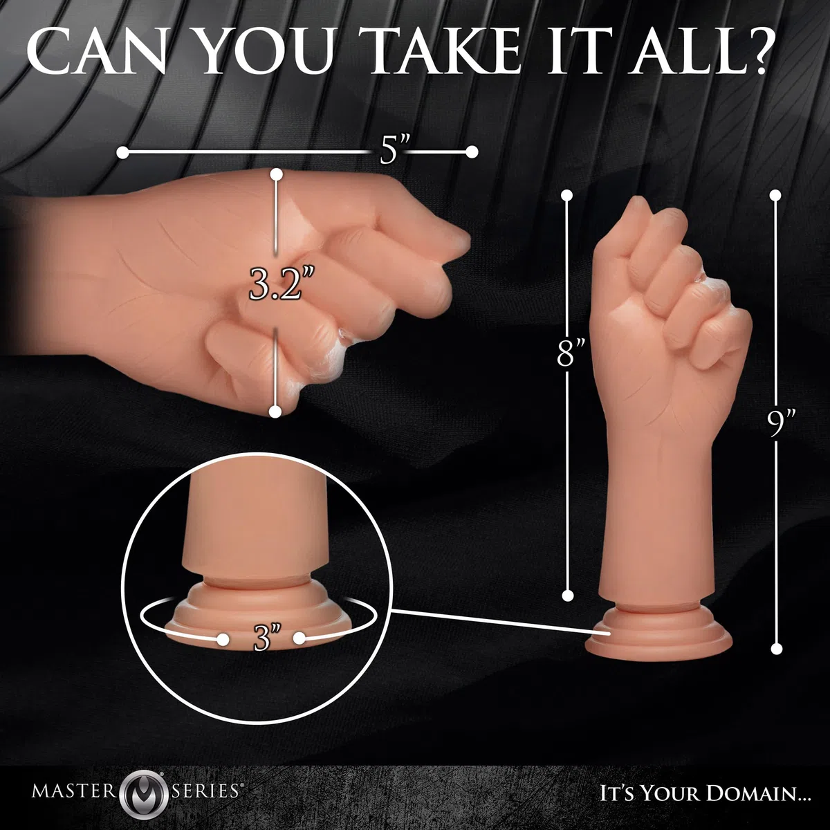 Knuckles Small Clenched Fist Dildo - Flesh