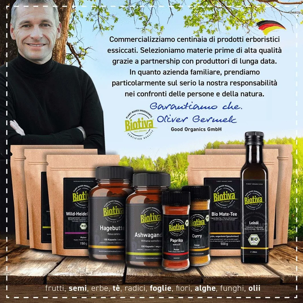 Semi di fieno greco Capsule organiche 500 Caps - 600mg Polvere di semi di fieno greco - confezionato in Germania (DE-eco-005)