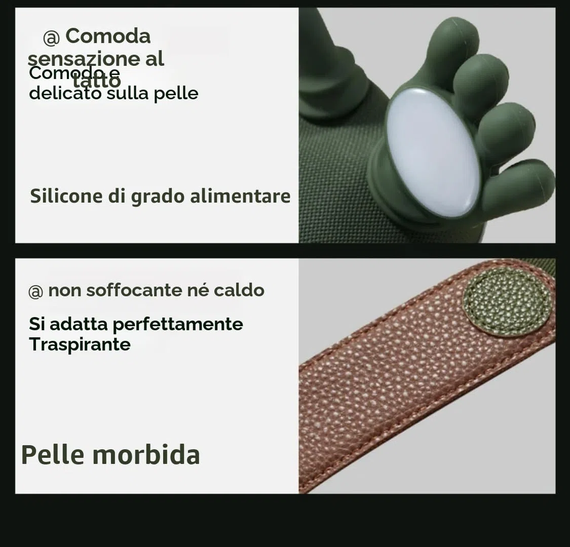 Massaggiatore Riscaldato Bionico, Massaggiatore Shiatsu Portatile Wireless per Collo e Schiena, Massaggio Elettrico a Impastamento 4D per Tessuti Profondi, Design che Simula la Mano Umana per