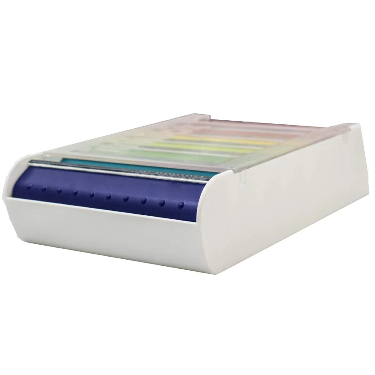Anabox Portapillole Settimanale Arcobaleno – Portapillole 7 Giorni (Lunedì a Domenica) con 5 Scomparti al Giorno (Mattina, Mezzogiorno, Sera, Notte, Necessità) – Grande Capacità, Senza BPA, Fabbricato