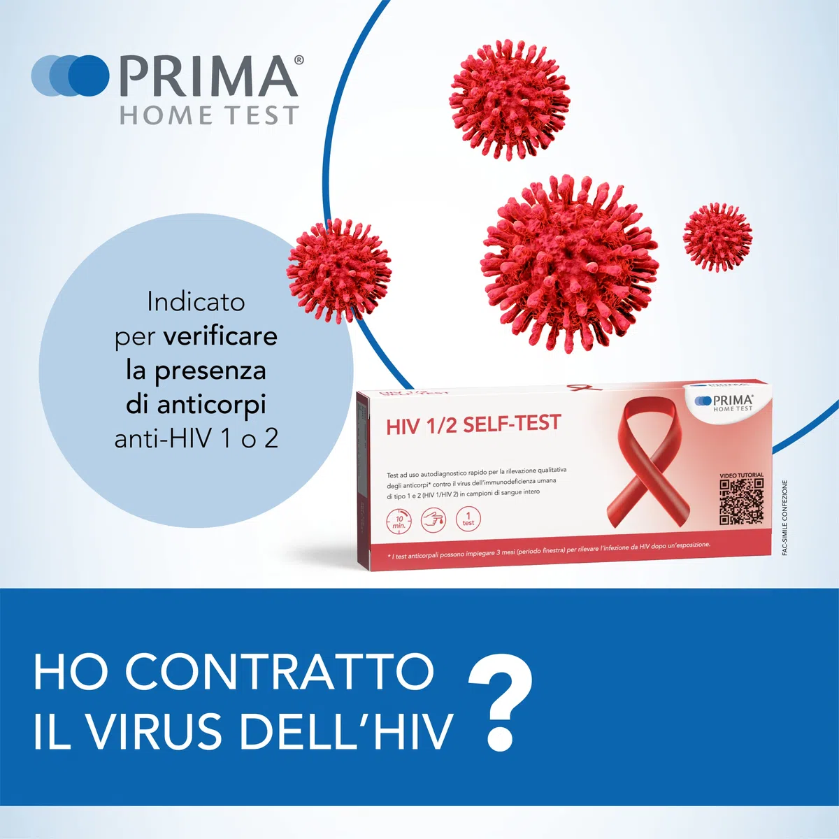 PRIMA Home Test, Autotest HIV - Ho contratto il virus dell’HIV? - Qualità Svizzera