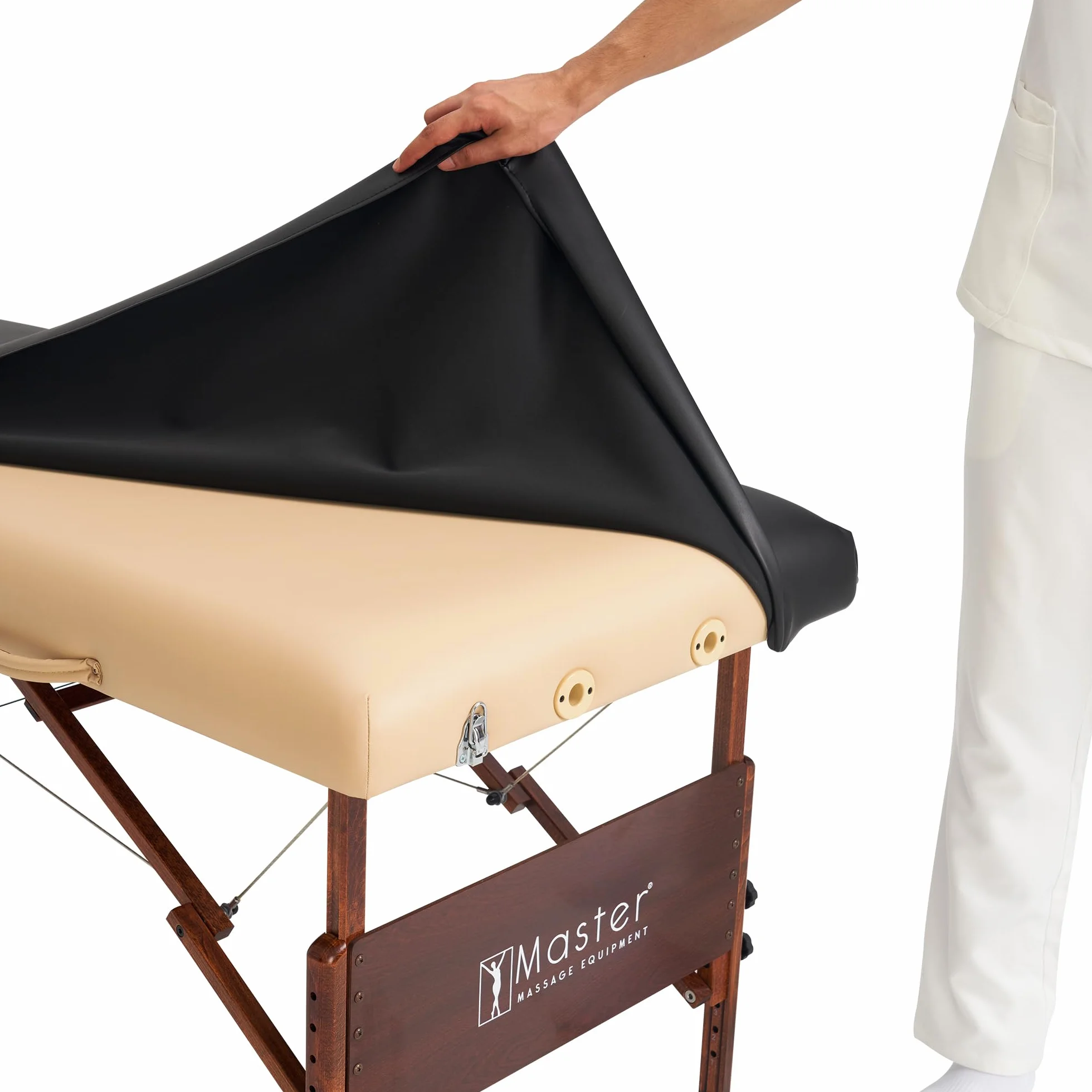 10161 Master Massage - Rivestimento protettivo in finta pelle, lavabile, per lettino da massaggio
