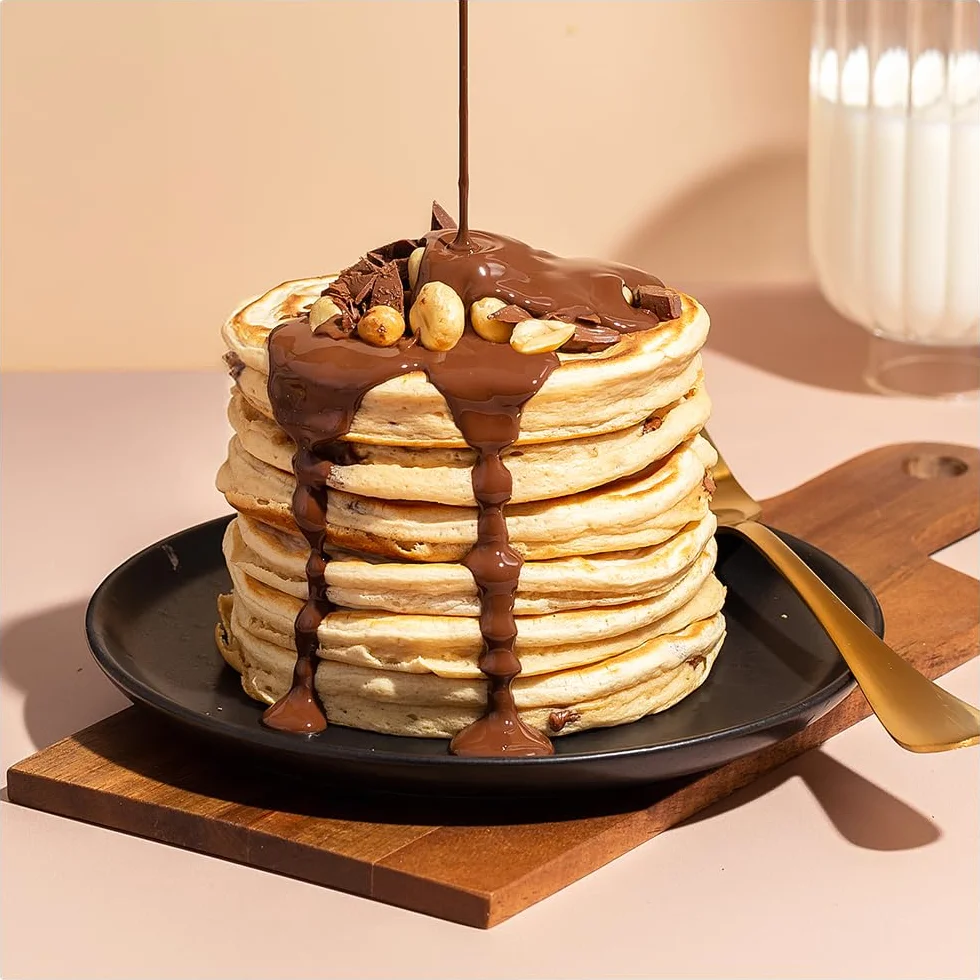 Preparato Per Pancake Proteici | Gocce di cioccolato al latte | Colazione Ad Alto Contenuto Proteico | Snack A Basso Contenuto Di Zucchero | Facile E Veloce Da Realizzare | Protein Works | 500g