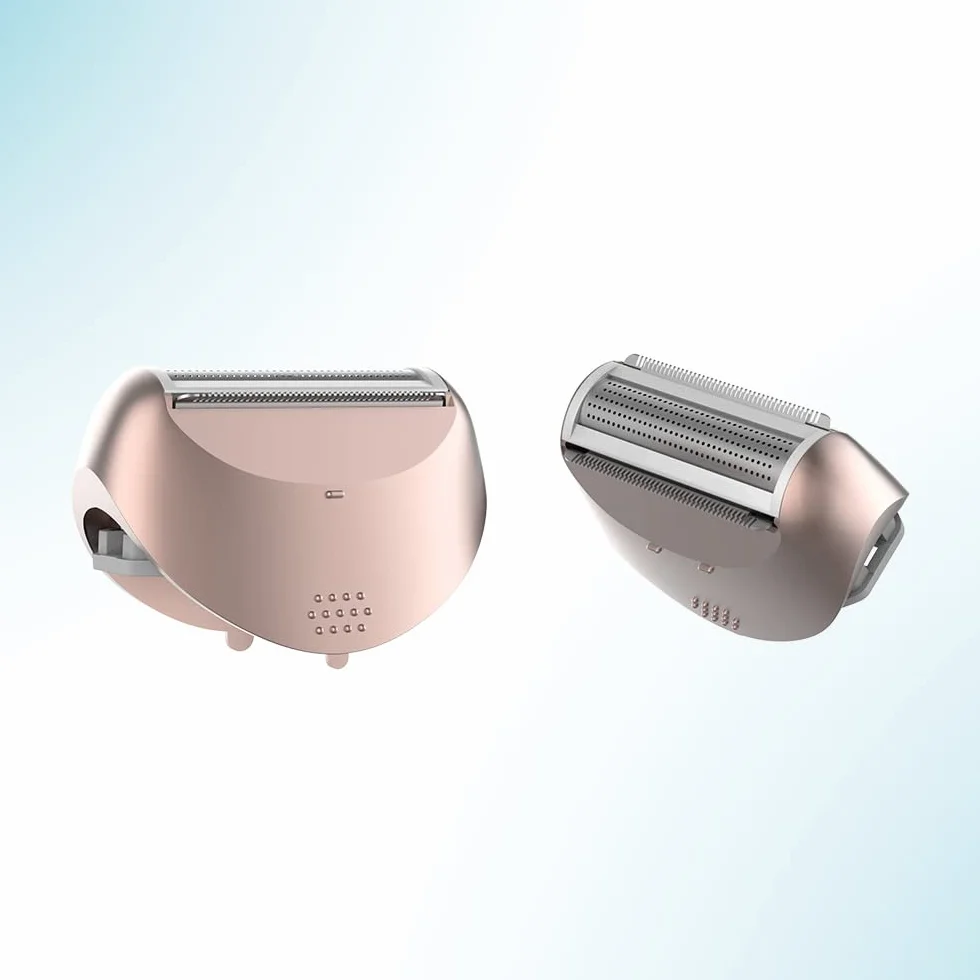 Cecotec Depilatore di avviamento wireless SkinCare Depil-action. Batteria al Litio, Autonomia 40 Mins, Waterproof, Testine intercambiabili, 2 Impostazioni di velocità, Modalità con cavo