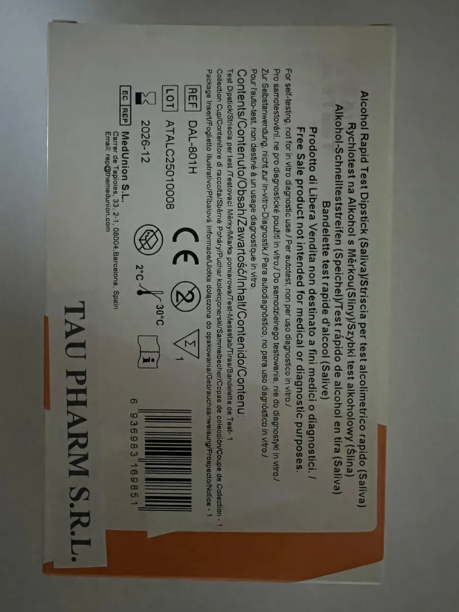 3x ALLTEST ALCOOL TEST - Alcol selftest Saliva test