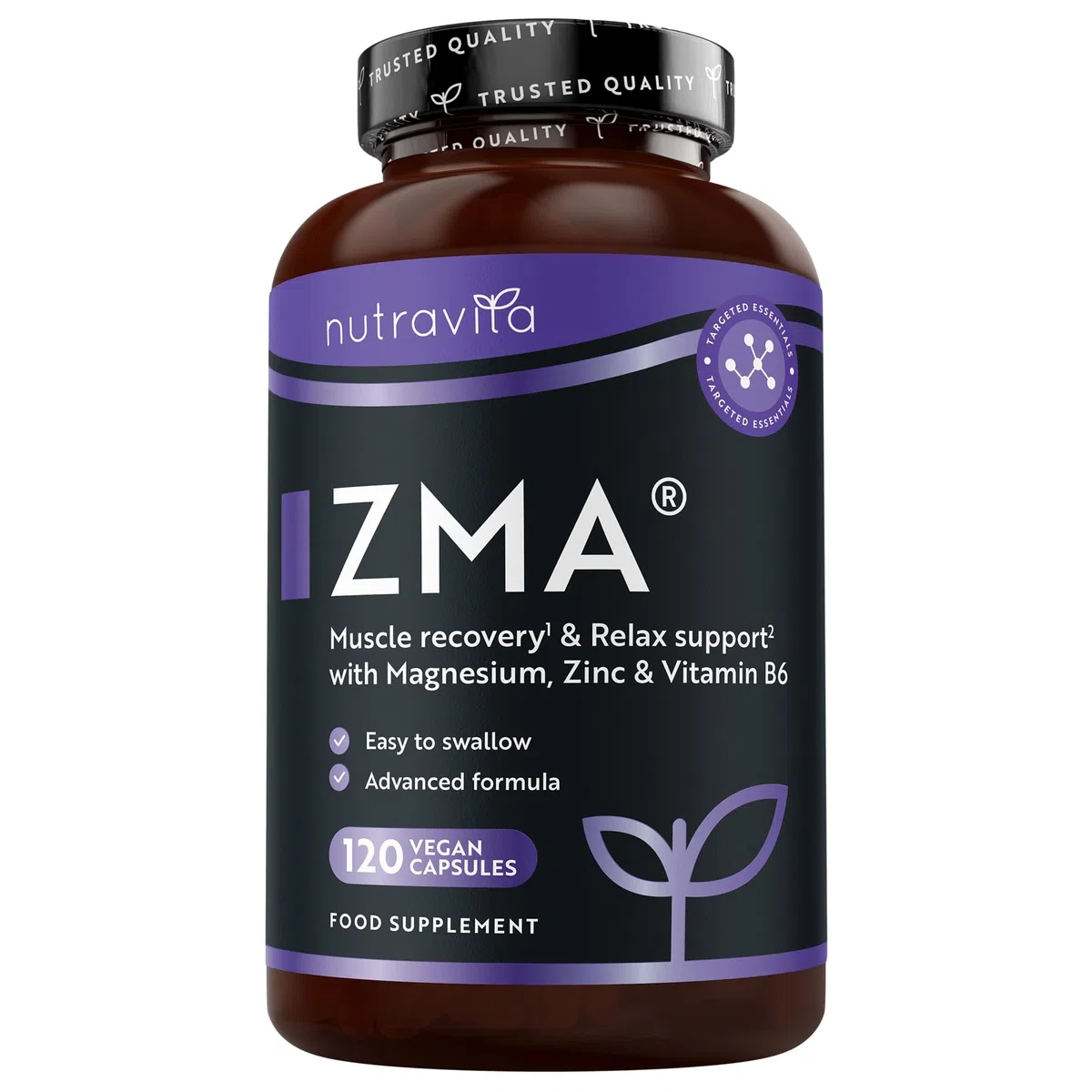 Nutravita ZMA High Strength - 120 Capsule Vegane - Zinco Magnesio e Vitamina B6 - Contribuisce alla normale funzione muscolare