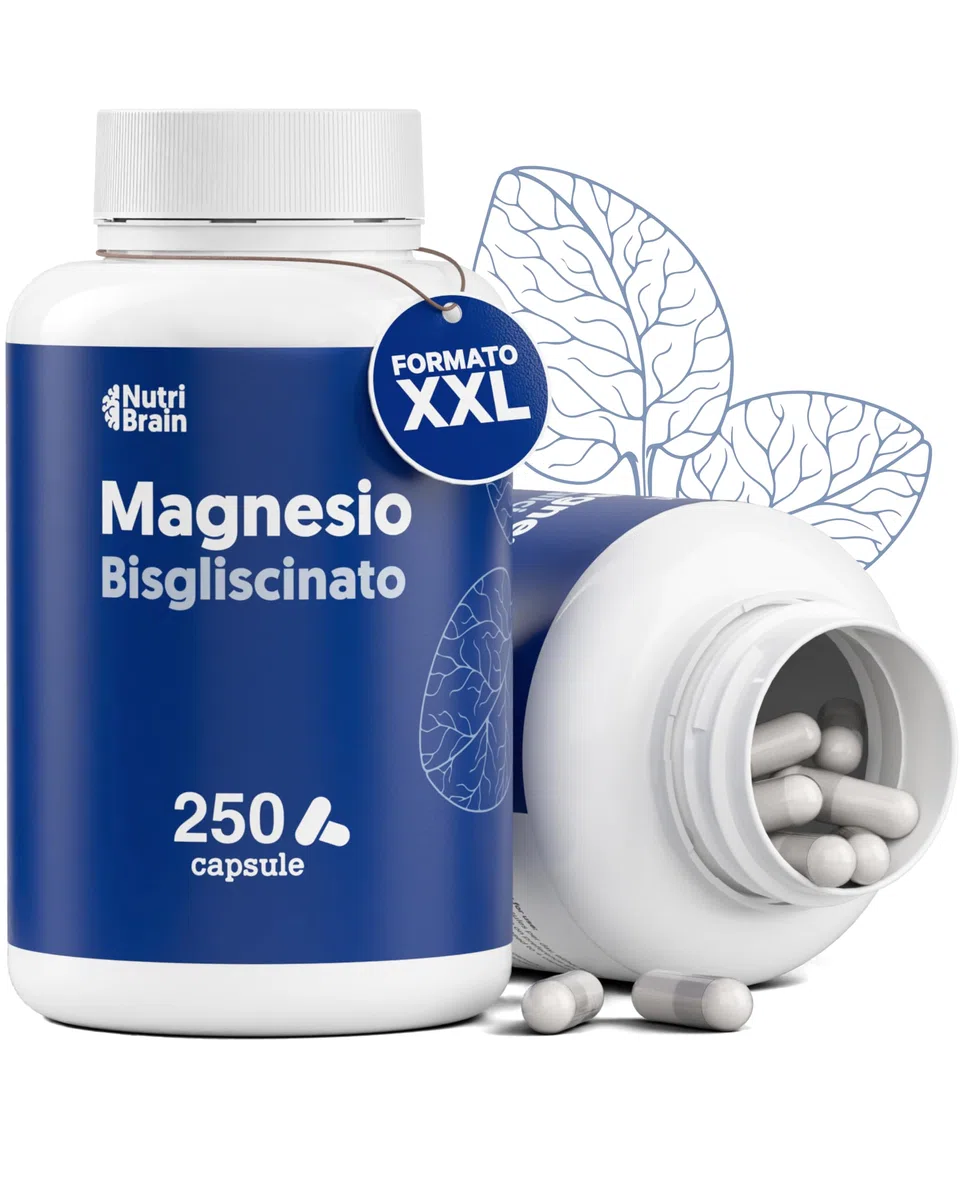 Magnesio Bisglicinato 2.000mg - Dose XXL (250 Capsule) | Forma Chelata: Sonno Ristoratore, Energia, Supporto Osseo e Muscolare, Concentrazione | Alta Biodisponibilità, Senza Effetti Lassativi